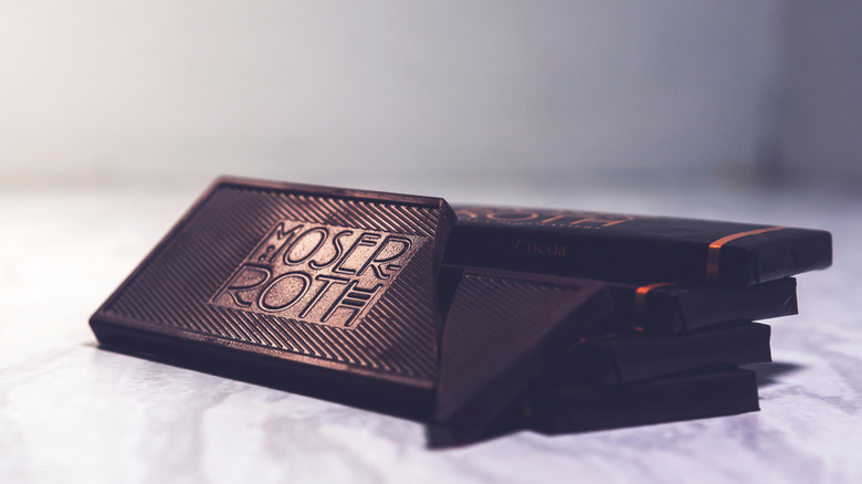 Bar of Moser Roth chocolate