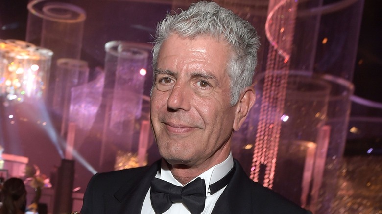 Anothony Bourdain at awards ceremony