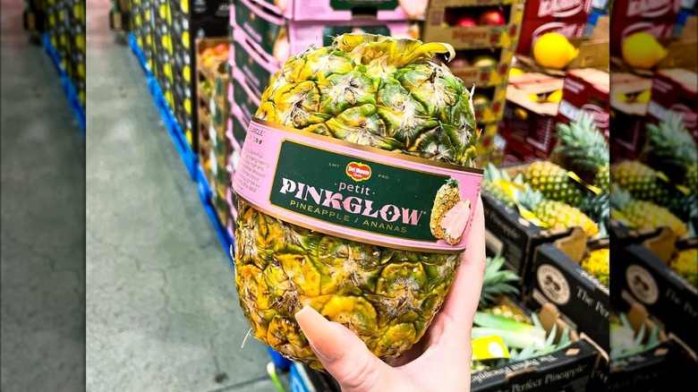 Pinkglow pineapple in the supermarket