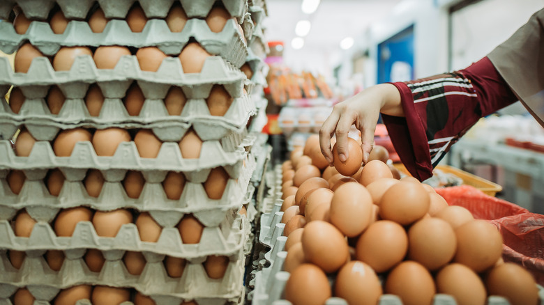 eggs in a market