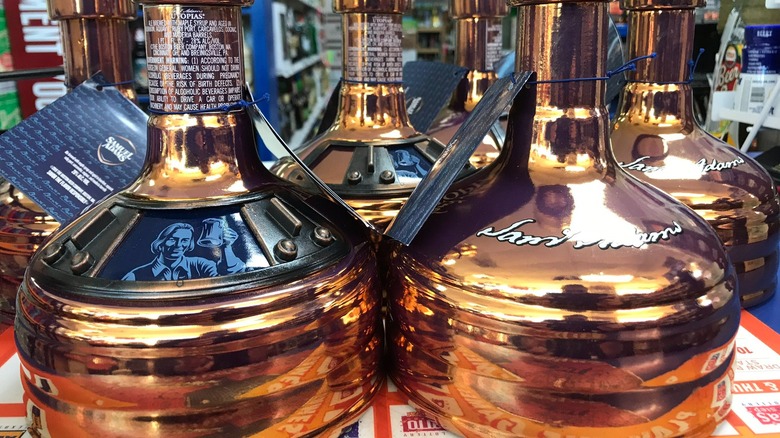 Bottles of Sam Adams Utopias