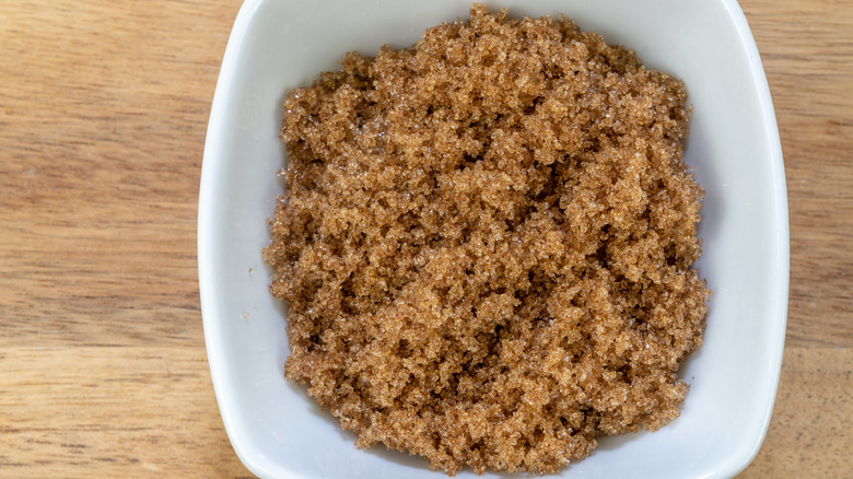 bowl of brown sugar