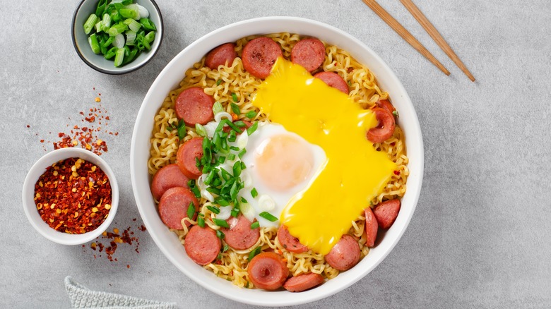 Ramen with American cheese