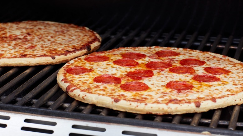 Grilled Frozen Pizza 